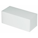 Boîte à bûche carton blanche 40 x 13 x 13 cm - par 25