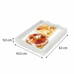 Plateau de transport carton blanc 62 x 43,5 x 9,5 cm - par 50