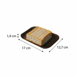 Plateau traiteur carton effet bois 17 x 12,7 x 1,4 cm - par 250