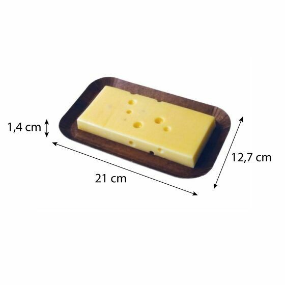 Plateau traiteur carton effet bois 21 x 12,7 x 1,4 cm - par 250 Plateau traiteur carton effet bois 21 x 12,7 x 1,4 cm - par 250