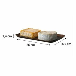 Plateau traiteur carton effet bois 26 x 16,5 x 1,4 cm - par 250