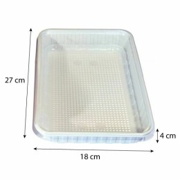 Barquette plastique blanche pour brochettes 1200 ml - par 320