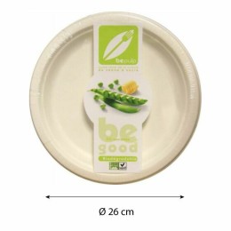 Assiette ronde en bagasse Ø 26 cm - par 50