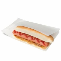 Sachet kraft ouvert sur 2 côtés blanc 25 x 13 cm - par 100