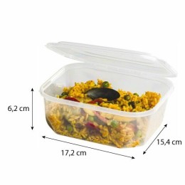 Barquette plastique transparente avec couvercle 1000 ml - par 300