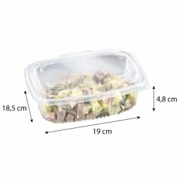 Barquette plastique transparente avec couvercle Ondipack 760 ml - par 300
