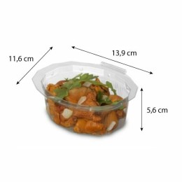 Barquette plastique transparente à couvercle Multipack 370 ml - par 420