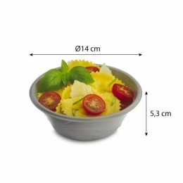 Bol plastique taupe 400 ml réutilisable - par 20