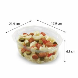 Barquette plastique transparente à couvercle Multipack 1500 ml - par 150