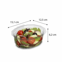 Barquette plastique transparente à couvercle Multipack 500 ml - par 420