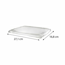 Couvercle plastique transparent pour barquette aluminium 1442 ml - par 100