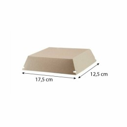 Couvercle carton pour assiette rectangle carton 17,5 x 12,5 cm - par 200