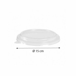 Couvercle transparent bol salade kraft noir 500 et 1000 ml - par 50