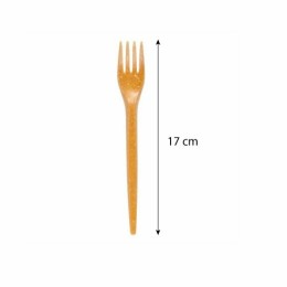 Fourchette réutilisable fibre de bois 17 cm - par 80