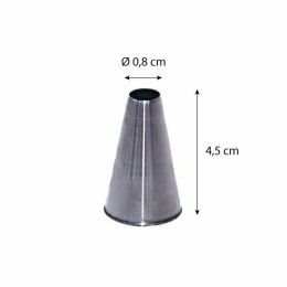 Douille unie Ø 0,8 cm en inox - à l'unité