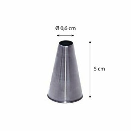 Douille unie Ø 0,6 cm en inox - à l'unité