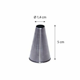 Douille unie Ø 1,4 cm en inox - à l'unité