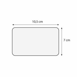 Étiquette prix allergène sans pique noire 10,5 x 7 cm - par 10