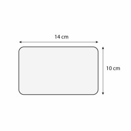 Étiquette prix à pique et à tournette "Tribord" 14 x 10 cm - par 10