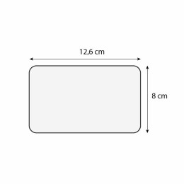 Étiquette prix à pique et à tournette "I'm green" 12,6 x 8 cm - par 10