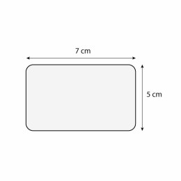 Étiquette prix sans pique noire pour boulangerie 7 x 5 cm - par 10