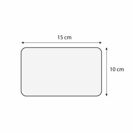 Étiquette prix ardoise sans pique "Écolière" 15 x 10 cm - par 10