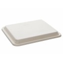 Couvercle bagasse pour plateau repas bagasse 24 x 29,5 x 4 cm - par 50