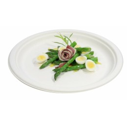 Assiette ronde en bagasse Ø 26 cm - par 50