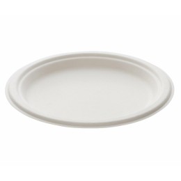 Assiette ronde en bagasse Ø 23 cm - par 50