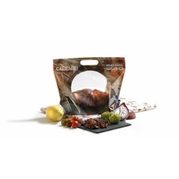 Sac poulet plastique avec poignées et fermeture zip 29 +10 + 10 x 35 cm - par 500