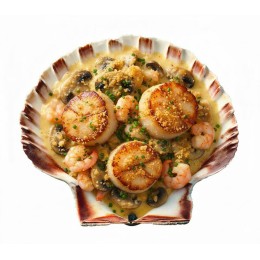 Coquille Saint Jacques vide naturelle 13,5 cm - par 160
