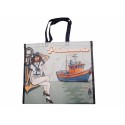 Sac réutilisable polypropylène tissé "poissonnerie vintage" 40 x 35 + 20 cm - par 100
