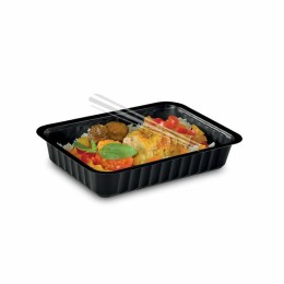 Barquette plastique noire scellable Alphacel 1000 ml - par 100