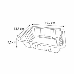 Barquette plastique noire scellable Alphacel 1000 ml - par 100