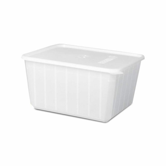 Boite Carty blanche avec couvercle 1800 ml - par 100 Boite Carty blanche avec couvercle 1800 ml - par 100