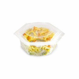 Barquette plastique Alphatop 500 ml micro-ondable avec couvercle - par 50