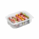 Barquette plastique transparente avec couvercle Ondipack 2500 ml - par 15