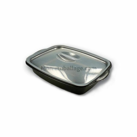 Barquette aluminium avec couvercle 1000mL