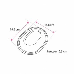 Couvercle plastique pour barquette noire ovale 700 ml - par 200