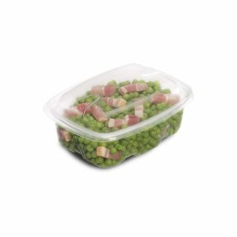 Barquette plastique transparente avec couvercle indépendant Archipack 375 ml - par 480