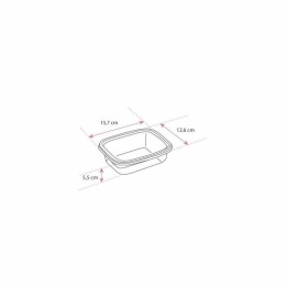 Boîte plastique transparente avec couvercle Prestipack 750 ml - par 200