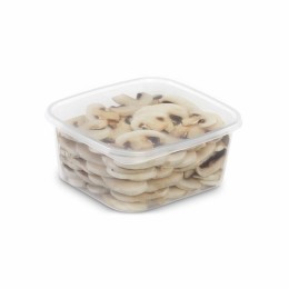 Boîte plastique transparente avec couvercle Prestipack 1050 ml - par 200