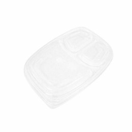 Couvercle transparent pour barquette COOKIPACK 1250 ml 3 compartiments - par 320
