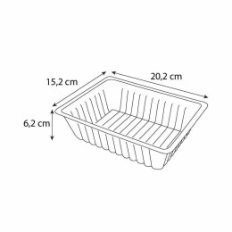 Barquette plastique charcutière 1500 ml - par 250
