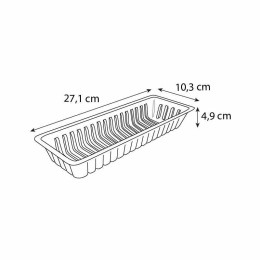 Barquette plastique blanche CAISSIPACK 2 pieds - par 250