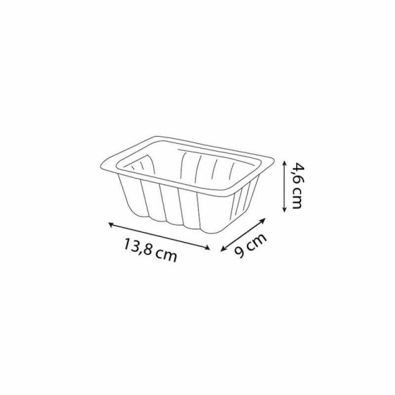 barquette PP alimentaite couvercle attenant 375 cc micro ondes emballage  garrigou