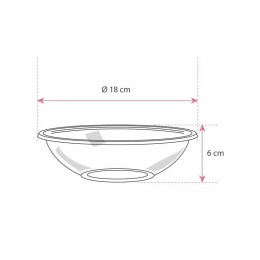 Saladier plastique transparent 750 ml - par 360