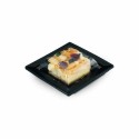 Boîte noire pour sushi QUADRIPACK 10,5 x 10,5 cm  avec couvercle - par 50