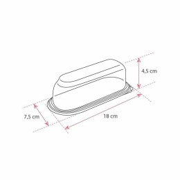Boite à éclair fond noir avec couvercle transparent 18 x 7,5 x 4,5 cm - par 720