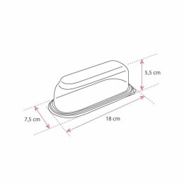 Boite à éclair fond noir avec couvercle transparent 18 x 7,5 x 5,5 cm- par 30